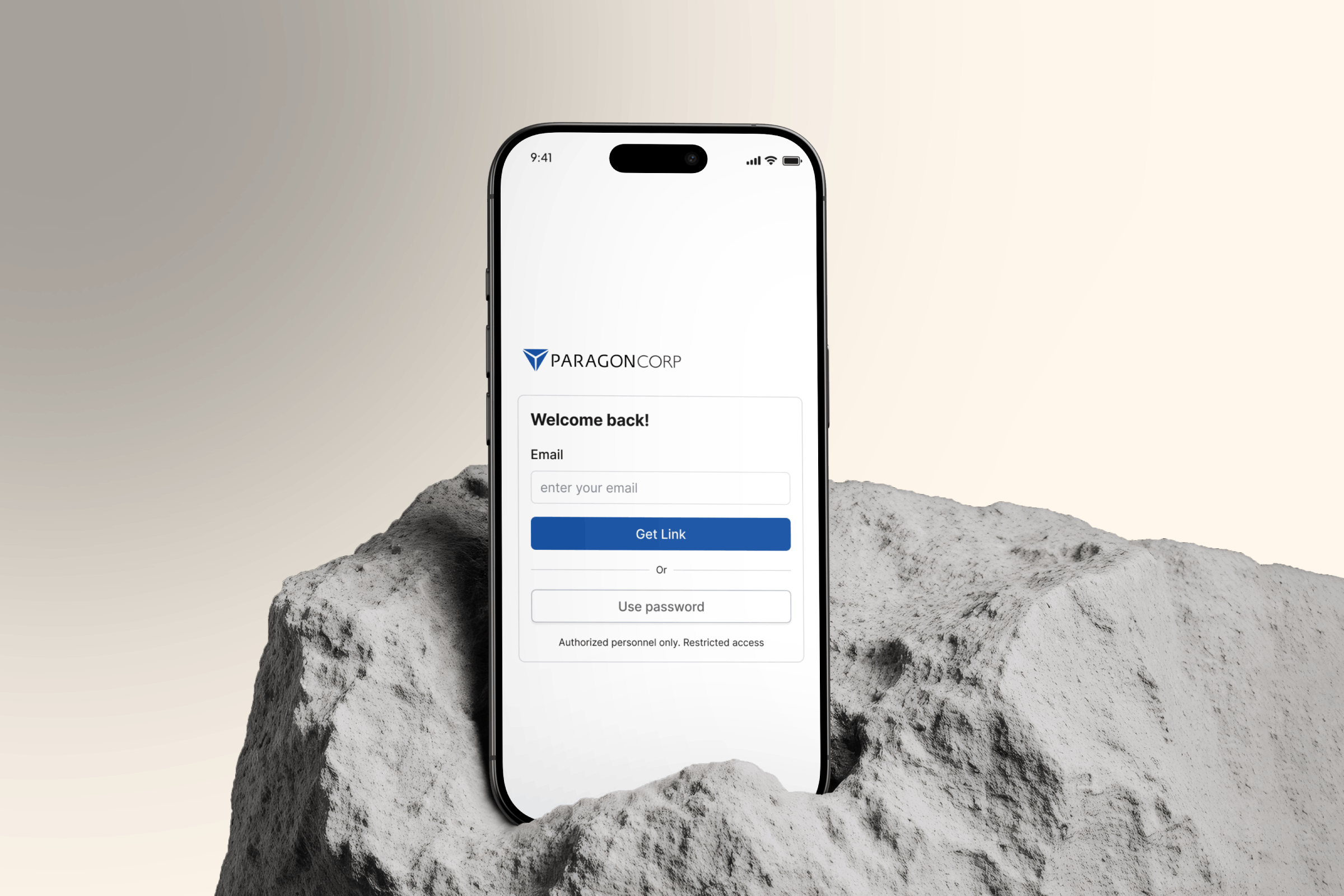 RODE login with magic-link and password sign-in